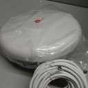 1byone Outdoor TV Antenna 360 Omni-Directional Reception Long 100+ Miles Range Enhance VHF&UHF 4K Ready HDTV Antenna with Added Stability for Outdoor/Attic/RV Use - 39ft RG6 Coax Cable