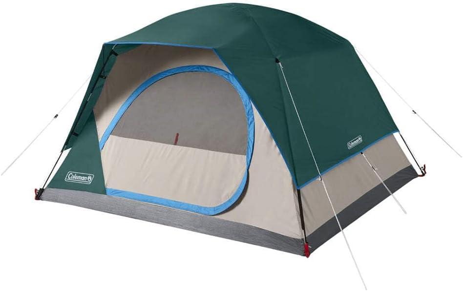 Coleman Skydome 4-Person Camping Tent - Evergreen