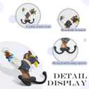 Cast Iron Rooster Wall Hook - 1 Pack Heavy Duty Decorative Hook, Solid Cast Iron Coat Hook with Mounting Screws, for Entryway Kitchen Bedroom