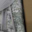 Abstract Rug 8x10 Large Living Room Rugs Neutral Modern Washable Area Rugs for Bedroom Dining Room Non-Slip Stain Resistant Foldable Thin Rug Green