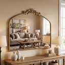 40"x30" Vintage Gold Wall Mirror