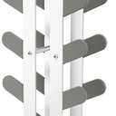 Compact Dumbbell Rack Stand – Space-Saving Weight Rack for Home Gym, Sturdy Weight Holder for Dumbbells, Small Weight Rack for Women’s Weights & Free Weight Storage (Dumbbells Not Included) (White, 5-Tier)