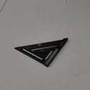 Beslands 7 inch Rafter Square with Level, Aluminum Metal Triangle Ruler Carpenter Square Woodworking Layout Tool Aluminum Triangle Tool Stainless Steel Ruler (Black)