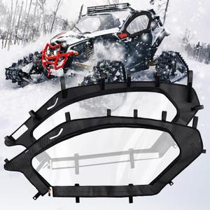 Benlari X3 Soft Upper Door Set Kit, UTV Soft Upper Door Enclosure Set, Soft Cab Enclosure Top Doors Compatible for Can Am Maverick X3 2-seater Models 2017-2023, Work with Roof Windshield Mirror