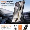 for Galaxy S24 Ultra Magnetic Case with Screen Protectors, Grey | Compatible with MagSafe, Concealed Kickstand, 2 Pack Screen Protectors, Military Grade, Double Layer, Shockproof Protection