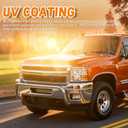Headlight Assembly, Compatible with 1999-2002 Chevy Silverado 1500 2500/2001-2002 Silverado 1500HD 2500HD 3500HD Black Housing Amber Reflector