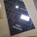 brisafe NanoMirror Non-Glass Ultra-Light 9.5 lbs Home Gym on Wheels, 67" x 40" Extra Large Full Body Mirror, Unbreakable & Shatterproof, 360° Swivel for Yoga, Dance, Fitness Studio & Home, White