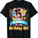 Daddy Of Birthday Girl Gracie Birthday Dolls Girl Party TShirt ,XL