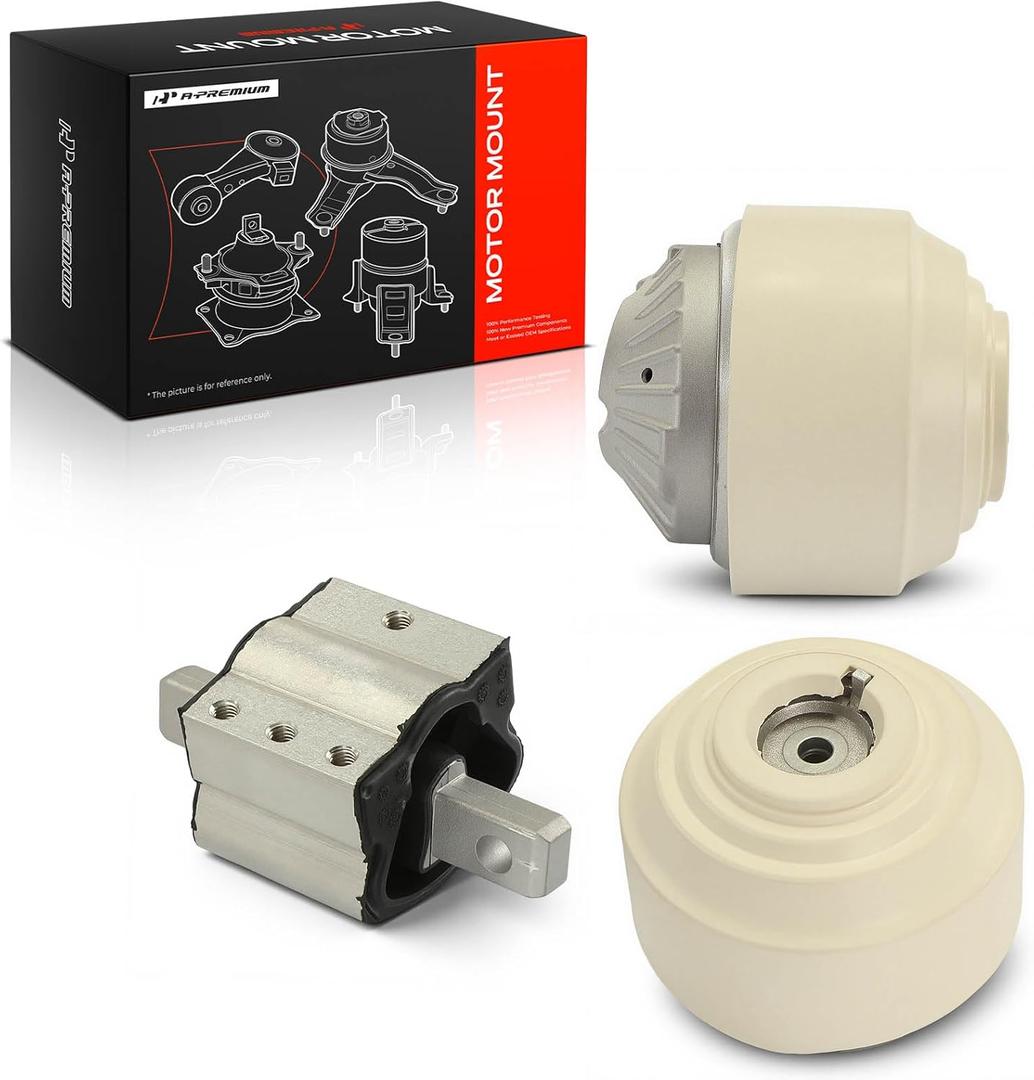 A-Premium 3PCS Engine Motor Mount and Transmission Mount Set Compatible with Mercedes-Benz C230, C280, C350, C43 AMG, E300, E320, E350, E430, E500, E550, SL500, SL550, SLC300, SLK250, SLK280, SLK300