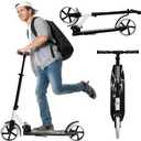 Rahmory Kick Scooter for Ages 6+,Kid, Teens & Adults. Foldable Kick Scooter for Boys with 4 Adjustable Heights, ABEC9 Bearings, Supports Up to 220 lbs.
