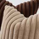decorUhome Fall Faux Fur Throw Pillow Covers 20x20 Set of 2 Dark Brown