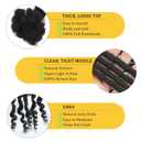 100% Real Human Hair 0.4cm Width 12 Inch Loc extensions Human Hair with Curly Ends 30 Strands Full Handmade Dreadlock Extensions Can be dyed and bleached for Men Women Kids
