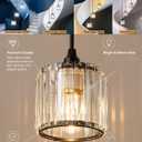 Foyer Chandeliers for High Ceilings 8-Light 200cm Entryway Chandelier Black
High Ceiling Chandelier with 3-color Light Source Staircase Chandelier with 200cm adjustable suspension cable Long chandelier