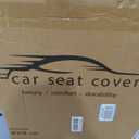 MINGBRON Seat Covers, Car Seat Covers Front Seats, Car Seat Cover, Car Seat Protector Waterproof, Car Seat Cushion Nappa Leather, Black Seat Covers Carseat Cover Universal Fit for Most Cars