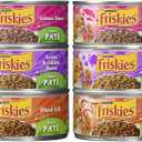 Friskies Wet Cat Food, Friskies Pate, 3-Flavor Variety Pack, 5.5-Ounce Can, Pack of 12 (BB: June 2027)