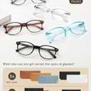 JOLISU 5 Pack Reading Glasses For Women, Blue Light Blocking Computer Reader Spring Hinge Eyeglasses