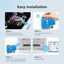 LC406XL LC406 Ink Cartridges Compatible for Brother LC 406XL LC 406 XL LC 406 Ink for MFC-J4335DW MFC-J5855DW MFC-J6555DW MFC-J4535DW MFC-J6955DW MFC-J4345DW MFC-J5955DW Printer (5 Pack, 2 BK/C/M/Y)
