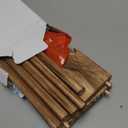 Emfogo Bracelet Holder, 4 Tier Bracelet Organizer Storage for Bracelets Bangles Watch Scrunchies, Rustic Wood Jewelry Organizer Display for Home, Vendors, Craft Shows and Store (Rustic Brown)