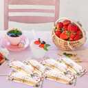 50 Sets Strawberry Baby Shower Ballpoint Pen Gifts Bulk for 50 Guest Wood Bamboo Pens Thank You Cards A Berry Sweet Baby Is On The Way Party Favors Decor