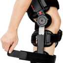 kefit Hinged Knee Brace Rom, Knee Support for Torn Acl, Meniscus Tear, Pcl, Surgery Recovery, Adjustable Post Op Knee Immobilizer, Leg Stabilizer for Man and Women (1 Count (Pack of 1), Red Dial)