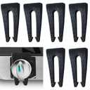 6 Pack Gas Stove Knob Locks, Silicone Oven Knob Safety Covers Baby Proof, Gas Stove Knob Covers for Baby and Pets Safety (Black)