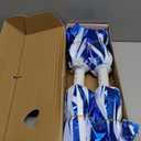 Lovecheer 2PCS Professional Cheerleader Pom Poms with Baton Handle (No Zip Tie) for Sports Spirits Girls Adults Performance Dance Cheering (Blue and White)