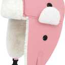 Sarfel Toddler Winter Hat Baby Winter Hat Waterproof Infant Kids Snow Hats Warm Fleece Toddler Trapper Hats Kids Beanie Cap (12-24 Months)