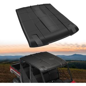 Roof Top for Ranger XP 1000 Crew, 4-Piece Combined Sport Roof Compatible with Polaris Ranger Crew XP 1000 2017-2024 Accessories Replace #2889223 Dustproof Resistant Hard Coat Poly Sun Visor
