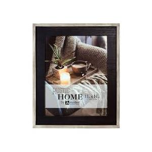 Malden Rustic Woods Wall Picture Frame - Black/Rustic Brown 11"x14"