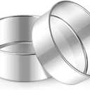 E-far Small Cake Pans Set of 2, 5 Inch Stainless Steel Mini Round Baking Pan Tins - Non-Toxic & Leak-Proof Cake Mold for Smash Birthday Layer Tiered Cheesecake, Easy Clean & Dishwasher Safe