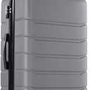 OLIXIS 20 Inch Carry-On Suitcase, Hardside Rolling Luggage, Deep Grey