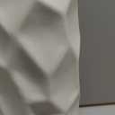 9 Inch White Ceramic vase, Geometric Simplicity Modern Decoration Matte Texture Rural Style Pampas Grass Creative vase, Wedding, Party, Dining Room Family DecorationWhite-01