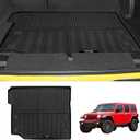 Custom for 2018-2025 2026 Jeep Wrangler JL 4 Door Accessories Cargo Mats Trunk Liner All Weather TPE Protection Mat (Not fit 4XE Or JK)