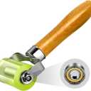 LUMITECO Bearings Equipped Automotive Car Audio Sound Deadening Application Wheel Roller, Heat Abatement Mat Wallpaper Application PU Smoothing Tool Seam Roller