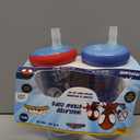 The First Years Spidey and His Amazing Friends Insulated Straw Cups - Toddler Cups with Straws and DropGuard Protection - Kids Water Bottles - 9 Oz - 2 Count - Ages 18 Months and Up