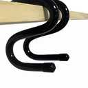 AUXPhome Portable Bag Hook Hanger Clamp-On Backpack, Under Counter, One Step Installation - 10 lb. Capacity, Reduce Desk Clutter