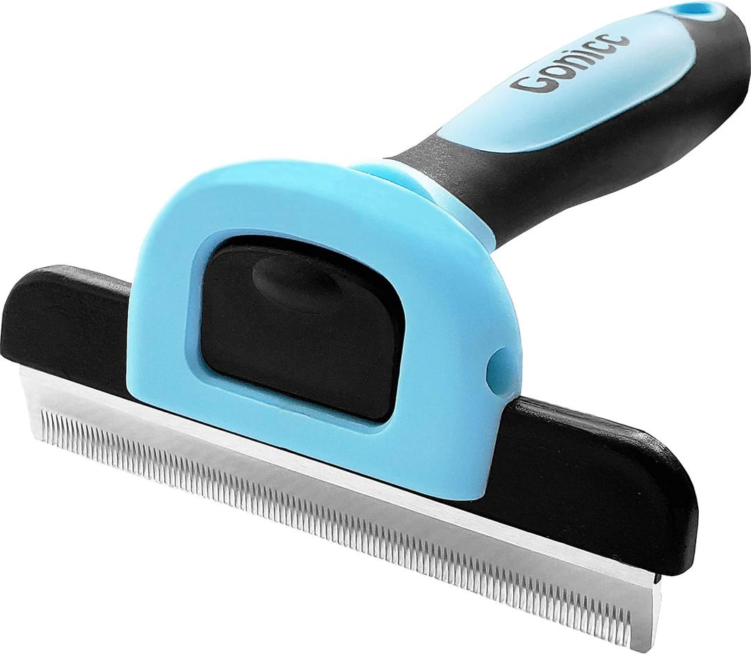 Gonicc PDT- 1001 Professional Pet De Shedding comb Tool Blue (For Large and Medium Dogs)