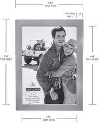 Malden International Designs Matte Silver Essential Fashion Metal Picture Frame, 5x7, Silver
