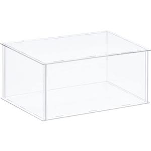 MECCANIXITY Acrylic Display Case Plastic Box Clear Assemble Dustproof Showcase 14x12.2x8 Inch for Collectibles Items