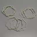 YODAR 9 PCS Riser Display Shelf for Funko POP Figures, Floating Shelves Display Ledge for Organizer and Decoration, Collectibles Display Stands Showcase, Fluorescent