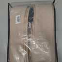 Light Filtering Flax Linen Pleat Living Room Curtains Latte 108 Inch Length