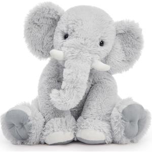 Toys Studio 19.6 Inch Stuffed Elephant Giant Plush Grey Elephant Stuffed Animal for Kids Gift for Girls Birthday Christmas Valentine's Day Themed Party Decorations
