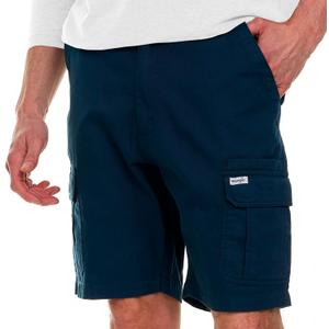 Wrangler Cargo Shorts for Men Big and Tall - Stretch Twill Casual Shorts (1X, Navy)
