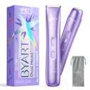 Bikini Trimmer for Women Dual Head  IPX7 Waterproof & Painless Electric Razors for Pubic Hair, Face, Legs, Underarms  Portable Cordless Shaver with Fast Charging, Self Care Gifts for Women (Voyager Violet)