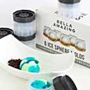 PREMIUM Ice Ball Molds (6-Pack), BPA Free 2.5 Inch Ice Spheres. Slow Melting Round Ice Cube Maker for Whiskey and Bourbon (Black)