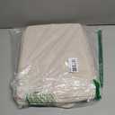 StorageWorks Fabric Storage Bins, Khaki & Beige Stripes, 2-Pack. 14 ¾" L x 10 ¼" W x 8 ¼" H