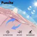 6.5ft Portable Beach Umbrellas for Sand Beach UV 50+ Umbrella with Tilt & Steel Pole, Protection with Heavy Duty Anchor, Patio Umbrella with Carry Bag