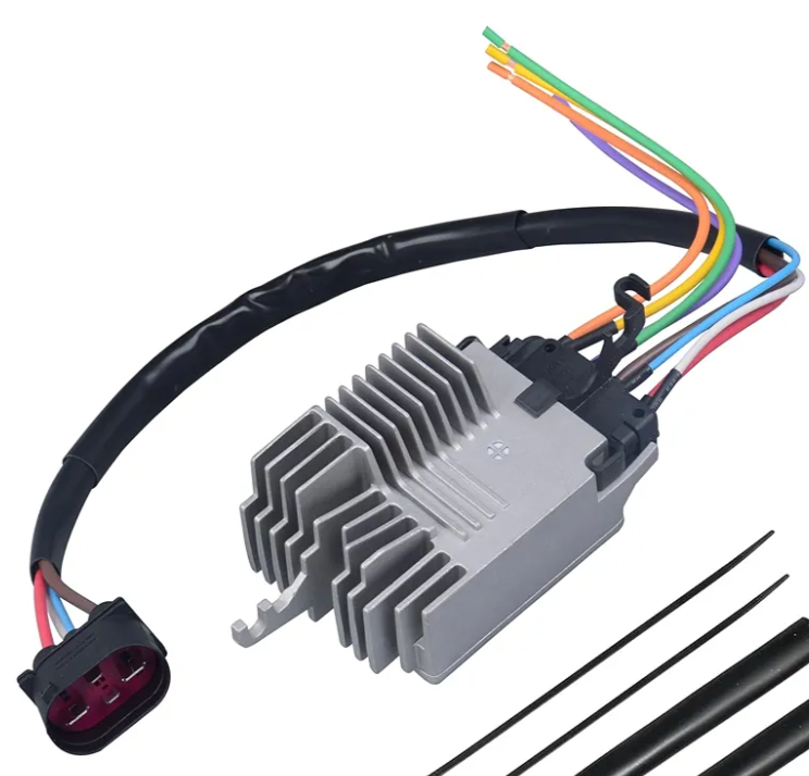 Cooling Fan Control Module Compatible with Audi A4 only A4(B6) 2003-2005;A4(B7) 2005-2008;A4 (8E) 2000-2004;A4(8H) 2002-2005 Replace OE 8E0959501AG 8E0959501AB 860959501B