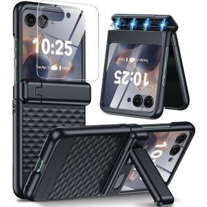 for Motorola Razr 2025/2024 Case,Hinge Protection & Kickstand