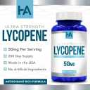 Healing Awakening Lycopene 50mg 200 Vegetarian Capsules (Non-GMO & Gluten Free)